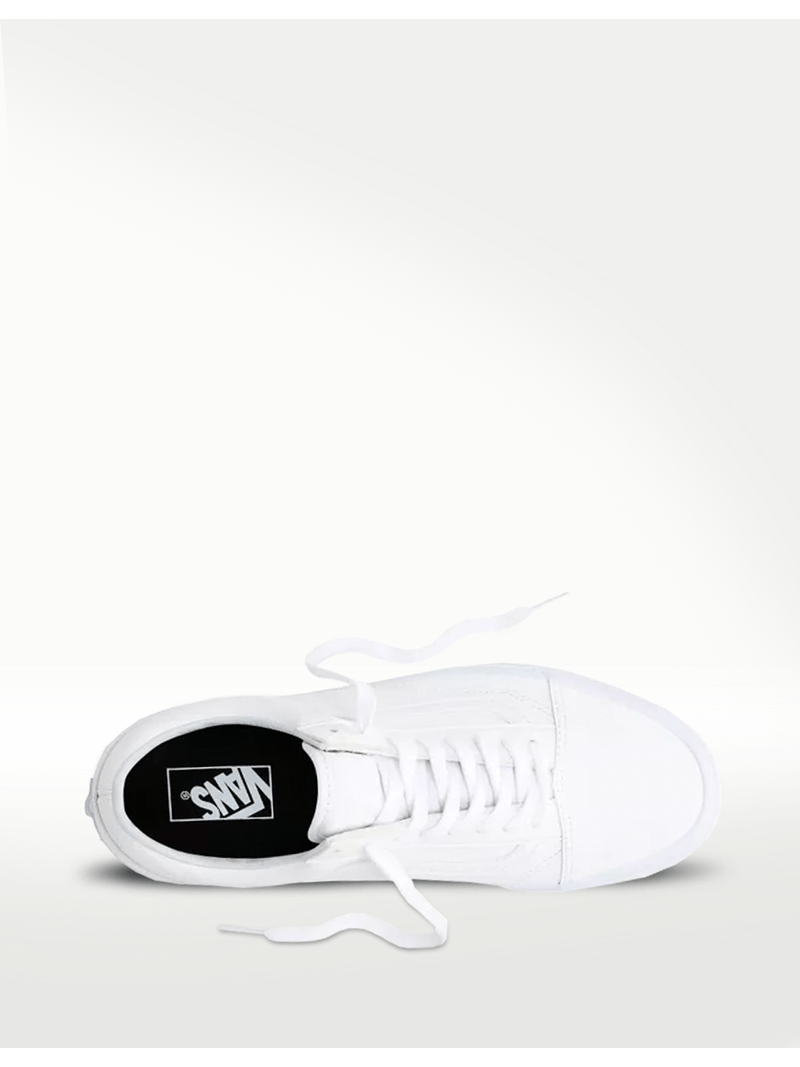 Vans Classic Vans De Cuero Blancas TENIS VANS UA OLD SKOOL
