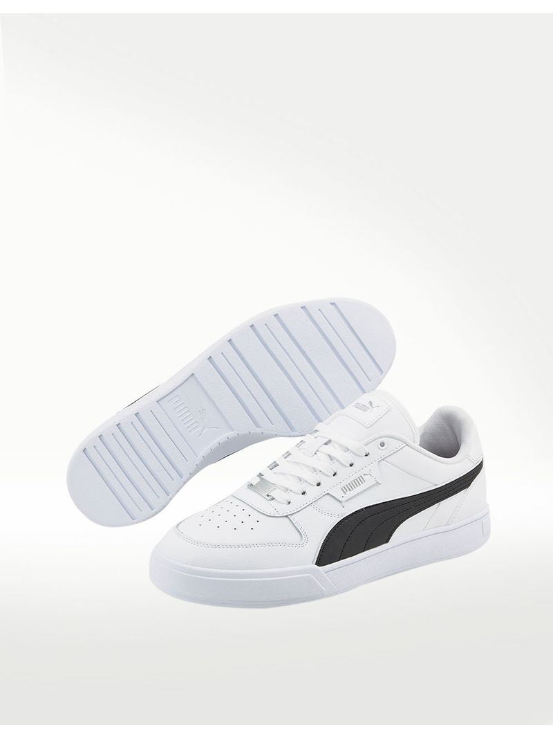 Tenis puma negro 2025 con blanco hombre