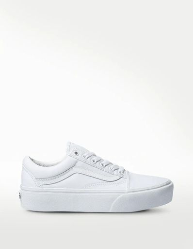 UA OLD SKOOL PLATFOR TRUE WHITE
