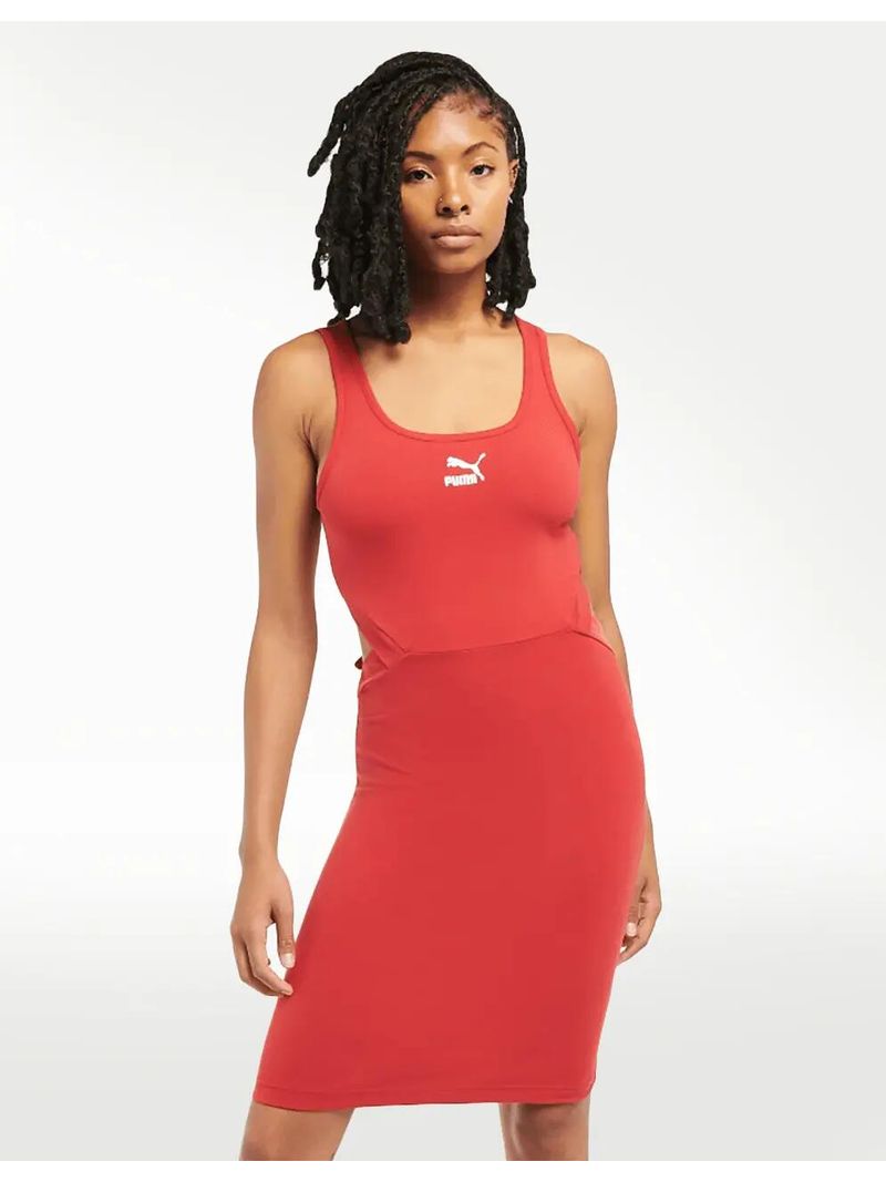 Puma Vestido Corto Pbae Rojo S Mujer