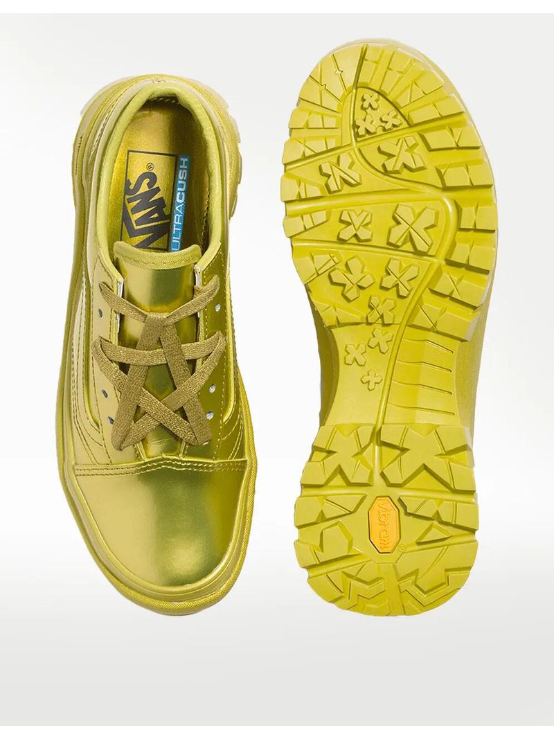 Tenis vans feminino sales dourado