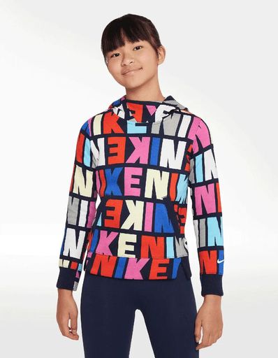 SUDADERA NIKE G NSW FLC  LOGO PRNT