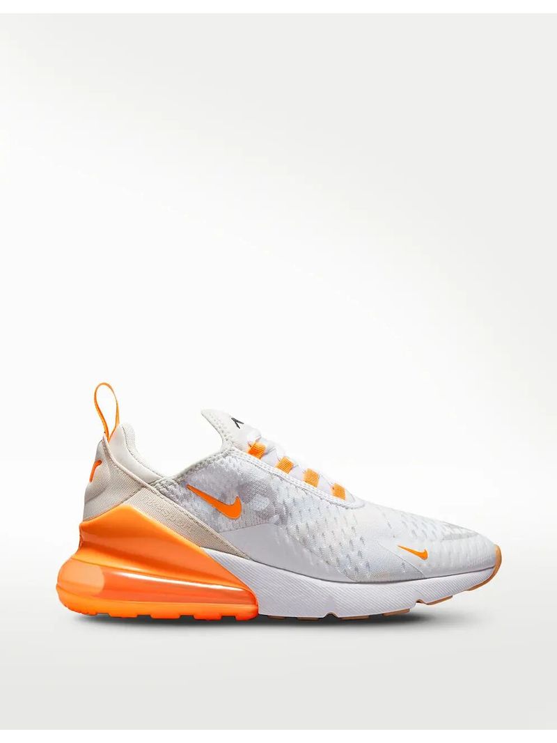 Tenis nike gris con naranja sale