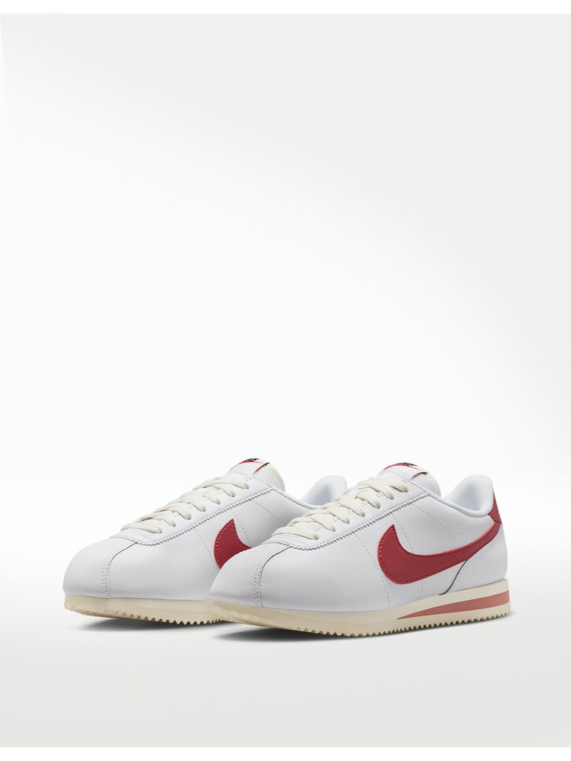 Nike cortez mujer 2025 blancas y rojas