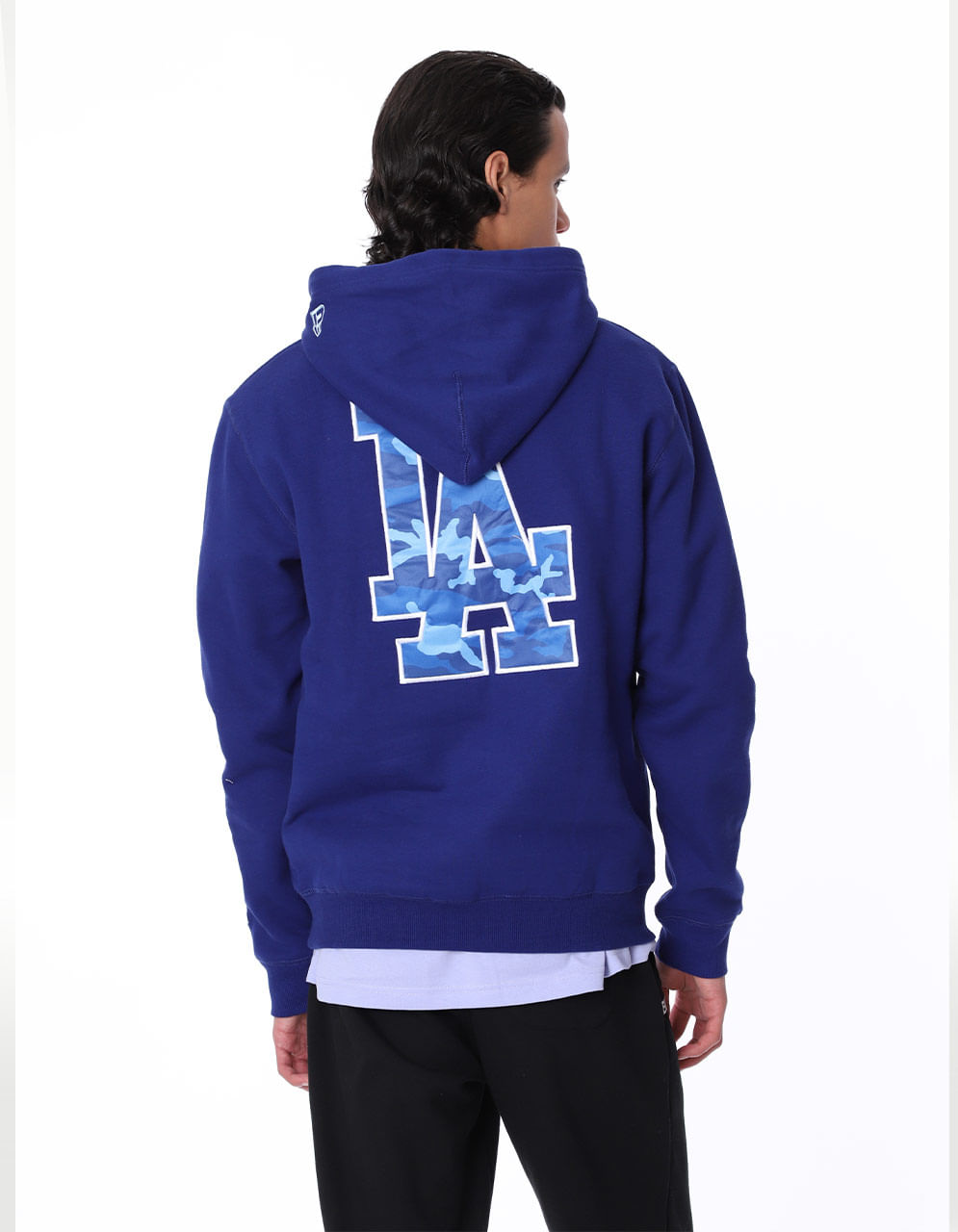 Comprar Sudadera Sin Capucha Hombre New Era MLB LA Dodgers Naranja