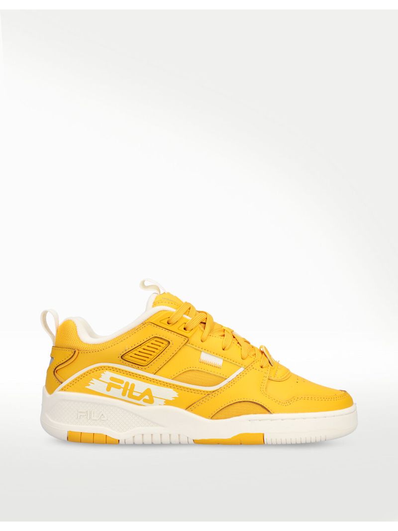 Tenis fila negro online con amarillo