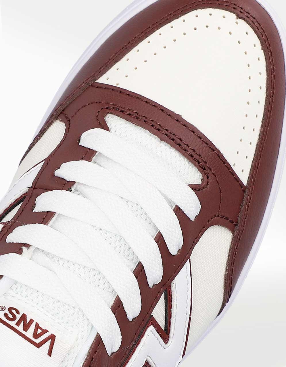 Tenis vans rojos con suela clearance cafe