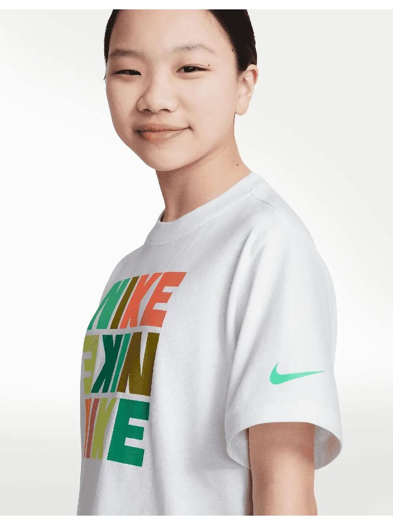 Playera nike blanca sale