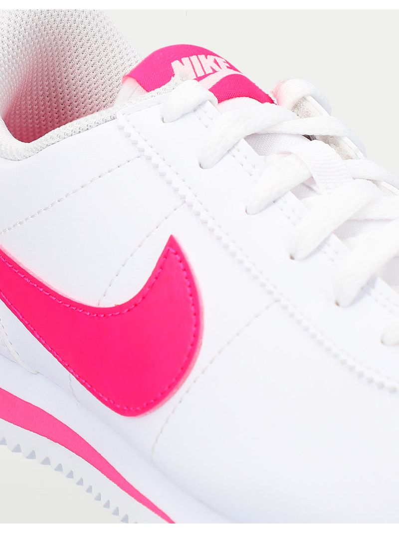 Nike cortez blancos con rojo hotsell