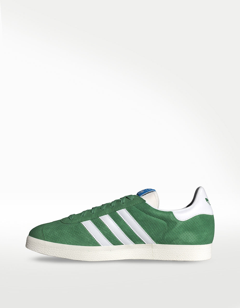 Green suede adidas gazelle best sale