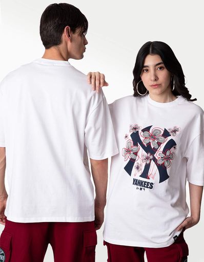PLAYERA NE MLB FLORAL LOGO OS NEYYAN  WHINVY