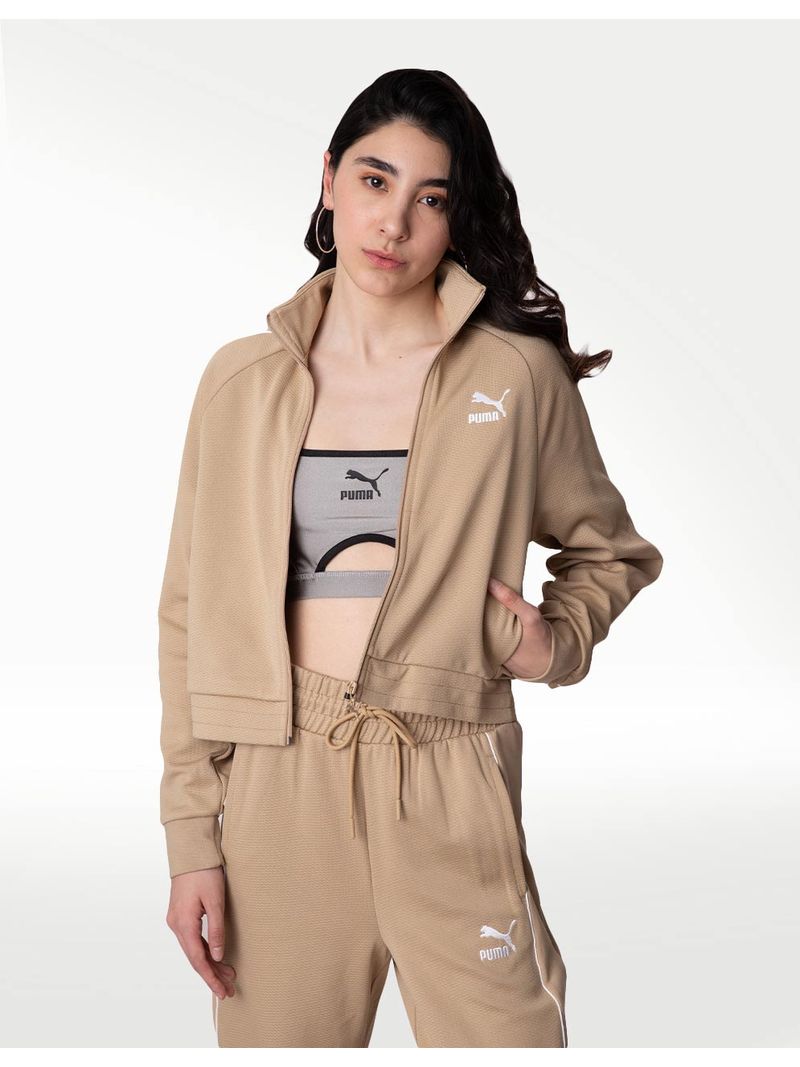 Chamarra para mujer T7 en Talla Mediano en Beige PUMA