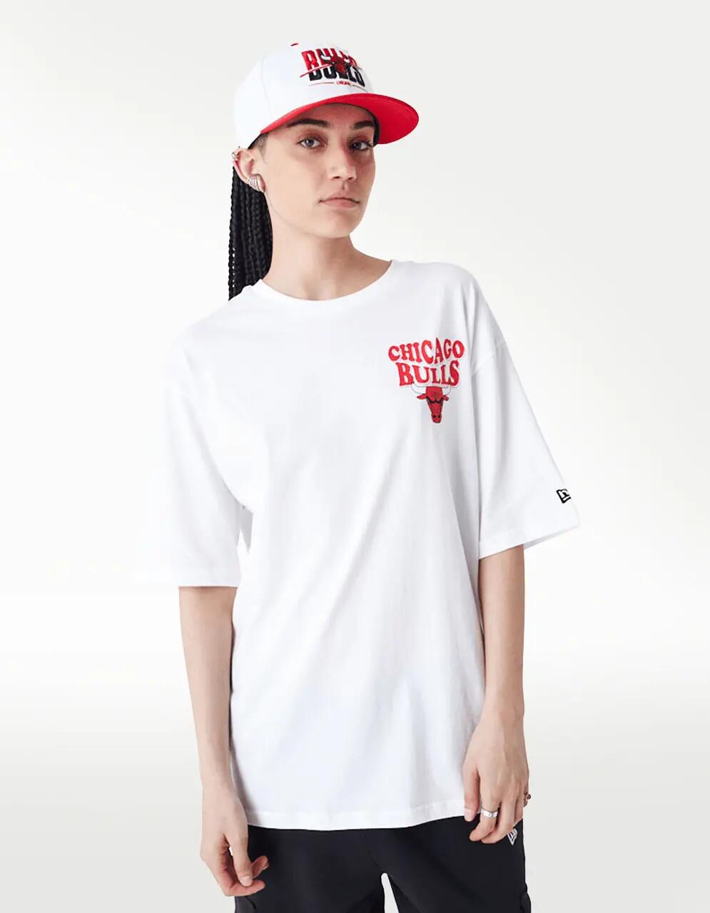 Men’s Short Sleeve T-Shirt New Era  SCRIPT OS TEE CHIBUL 60435518 White (L)