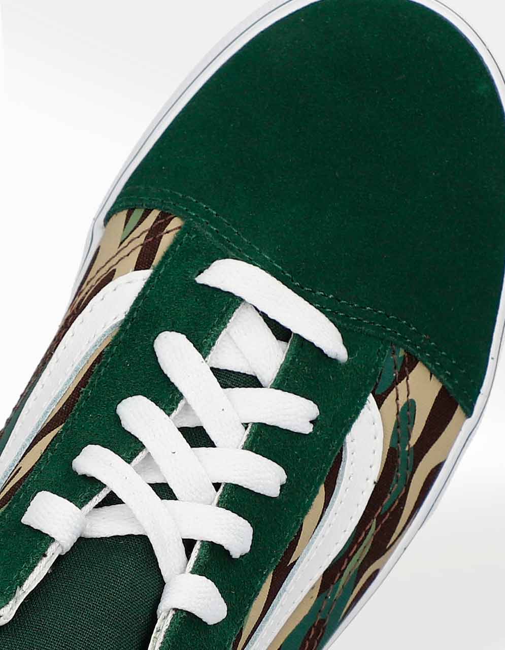 Green vans old school best sale