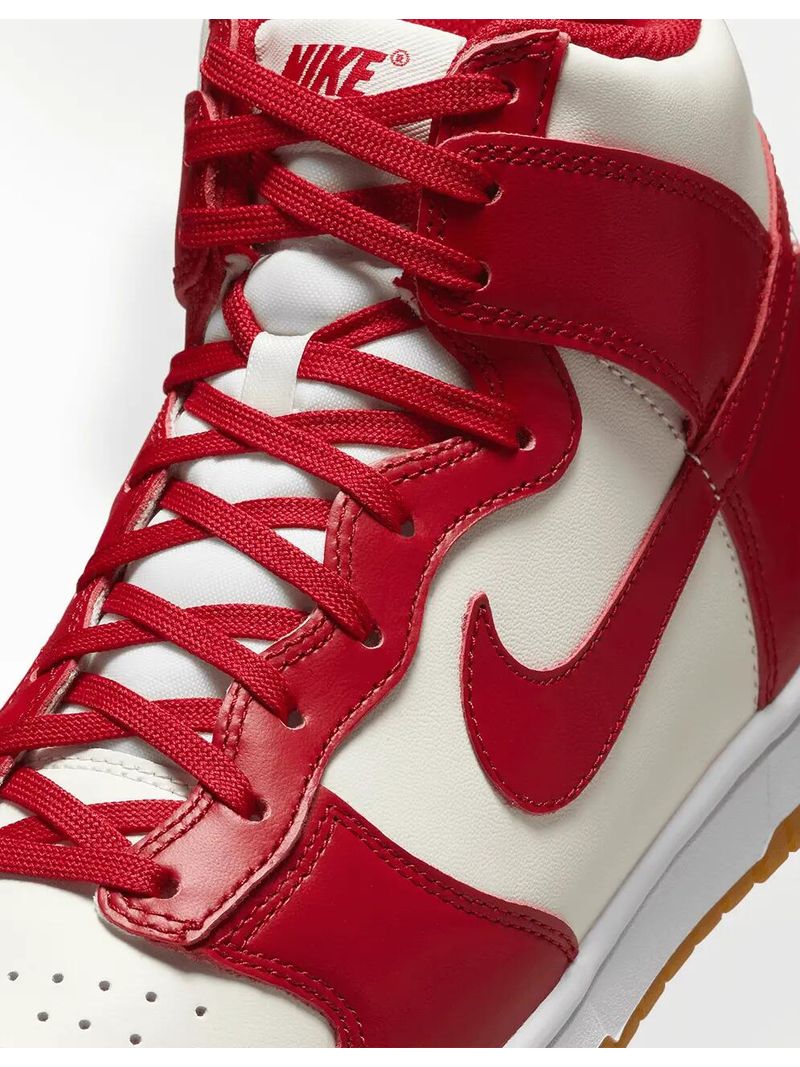 Nike Women Dunk High Sail Gym Red Gum Light Brown White 5usW 22cm