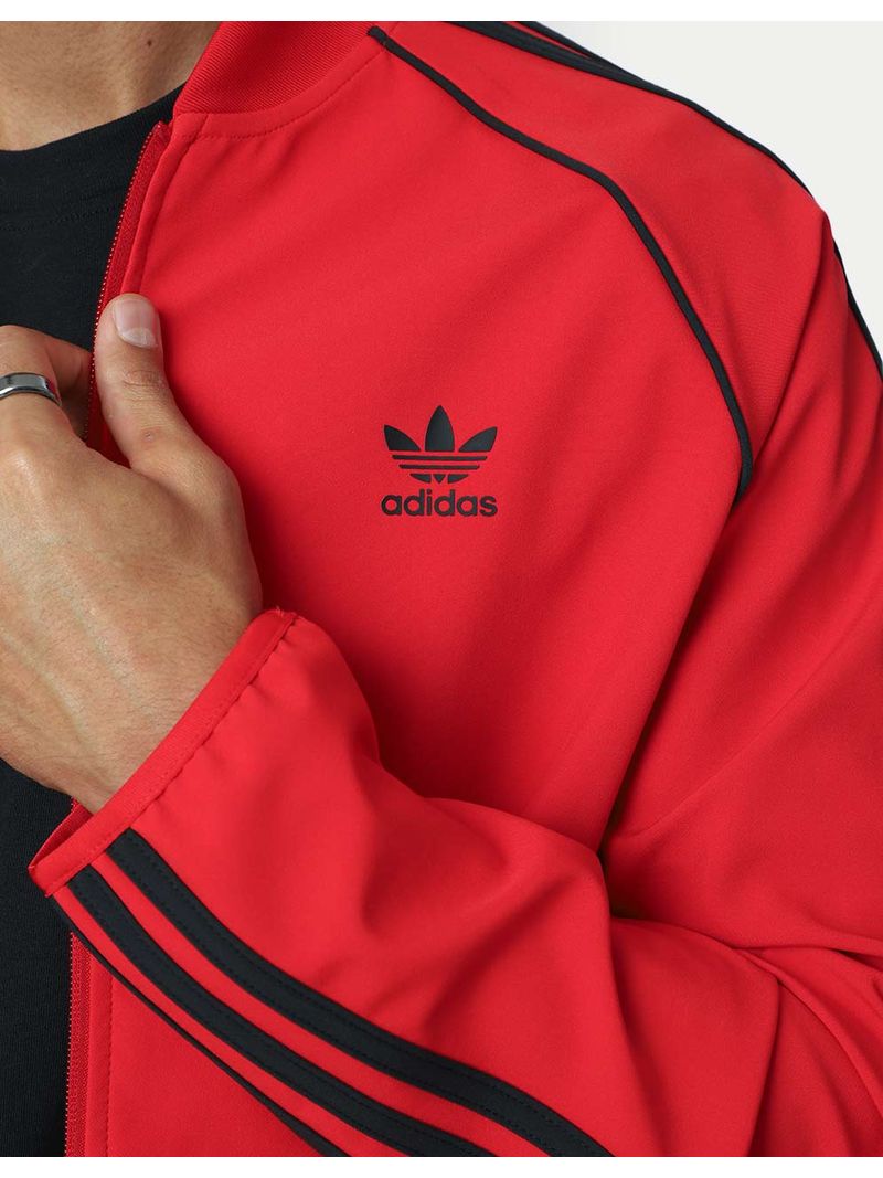 Adidas chamarra roja online