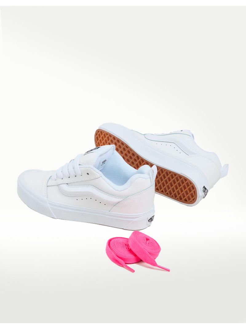 Tenis Vans Knu Skool Blancos Vans Blancos Puestos Tenis De Piel