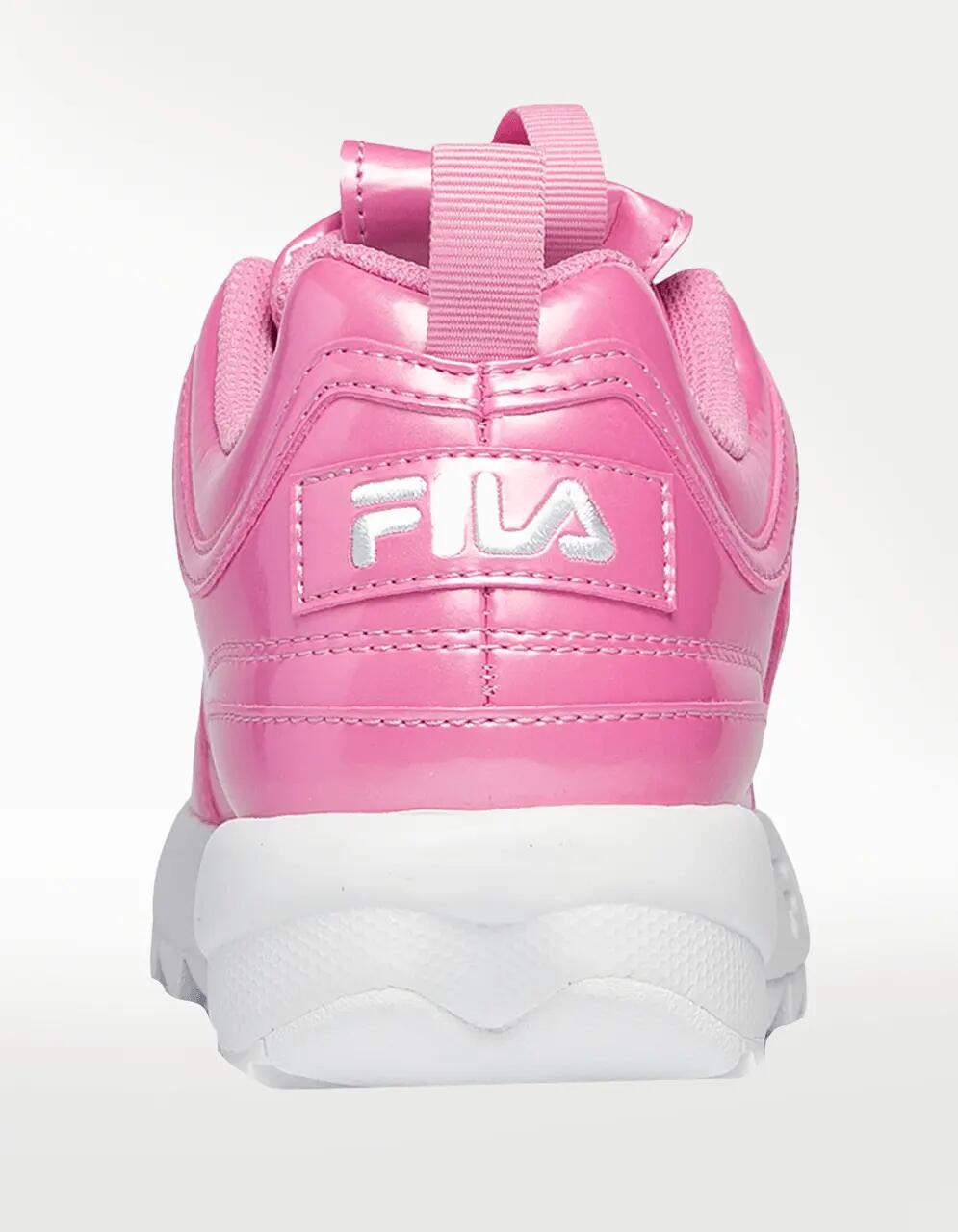 White pink fila sales