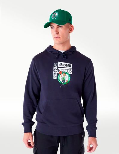SUDADERA NEW ERA CAP NEWSPAPER GRAPHIC BOSCEL