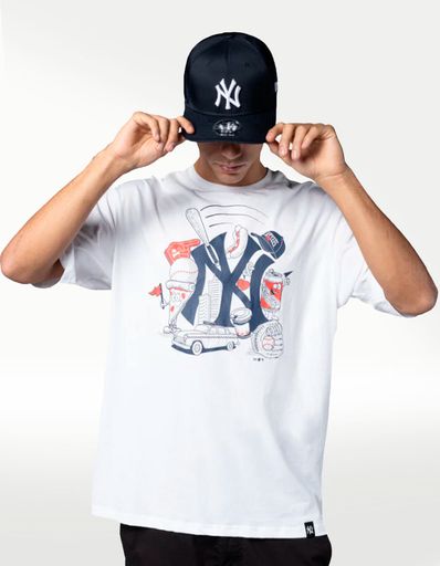 PLAYERA NEW ERA CAP MLB FOOD GRPHC OS NEYYAN WHINVY