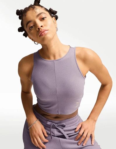 TOP PUMA CLASSICS RIBBED CROP