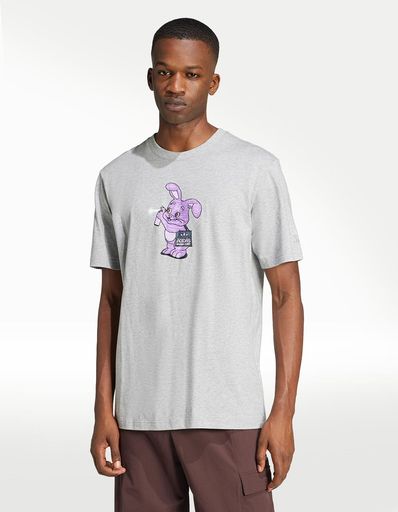 PLAYERA ADIDAS M MEDIUM GREY HEATHER TREFOIL SERIES