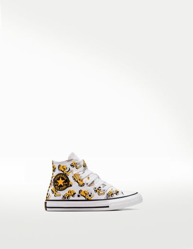 TENIS CONVERSE CTAS 1V HI WHITE/BLACK/AMARILLO