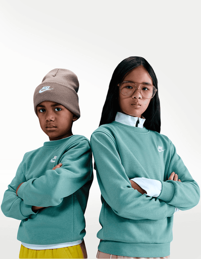 SUDADERA NIKE K NSW CLUB FLC FT CREW LS XKAP