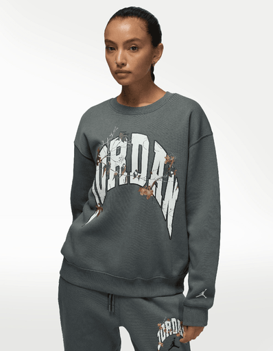 SUDADERA JORDAN W J BRK FLC CREW GFX RLT